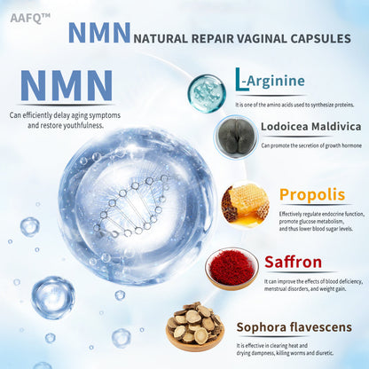 ✨AAFQ™ NMN Natural Repair Vaginal Capsules [Instantly Relieve Itching-Detoxify and Slim Down-Beauty and Skin Care-Firm and Repair-Restore Pinkness and Tenderness]
