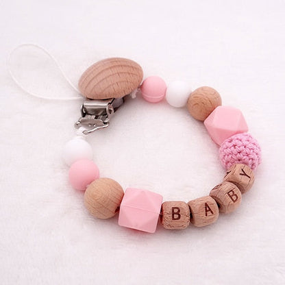 Handmade Free Personalized Name Silicone Wood