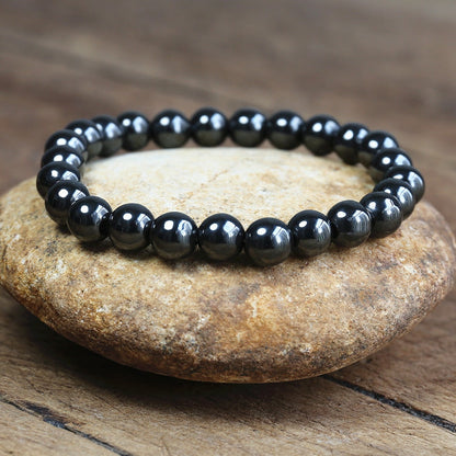 Magnetic Bracelet Beads Hematite Stone
